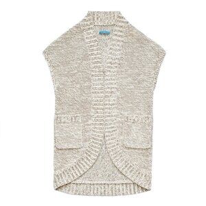 ALICE + OLIVIA Fay Long Cocoon Cardi Cardigan Small Oatmeal S